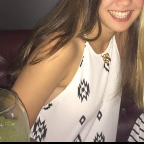 Zara Trapeze Dress - White and Black - Size Small - Picture 5 of 5